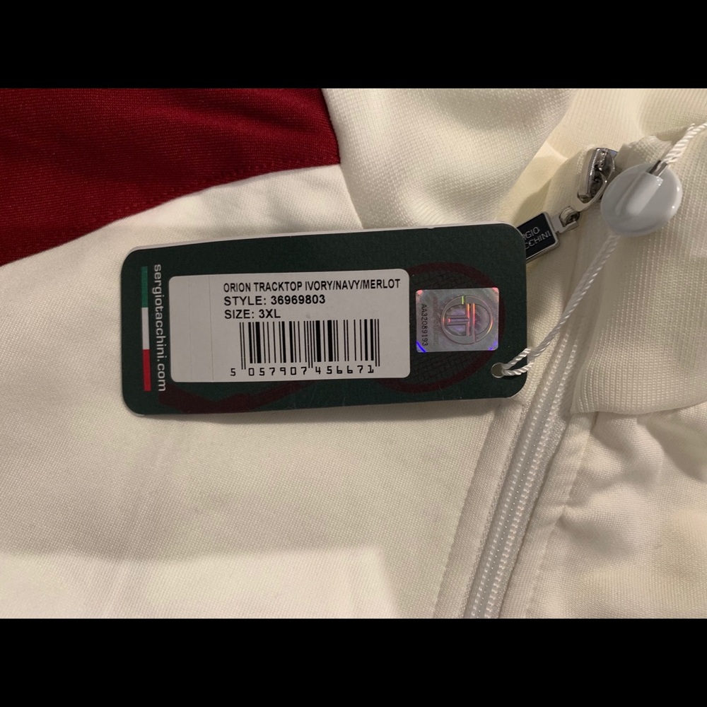 3x sergio tacchini track jacket, new w/ tags
